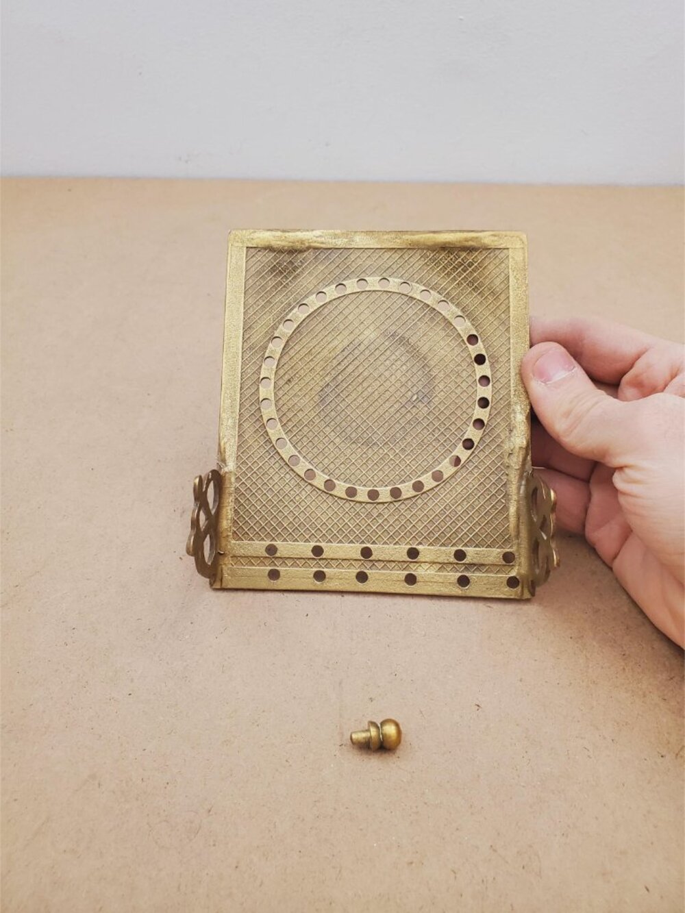 Vintage Brass Perpetual Sundial Calendar. MISSING 1 PEG Unique Housewarming, - Picture 8 of 12